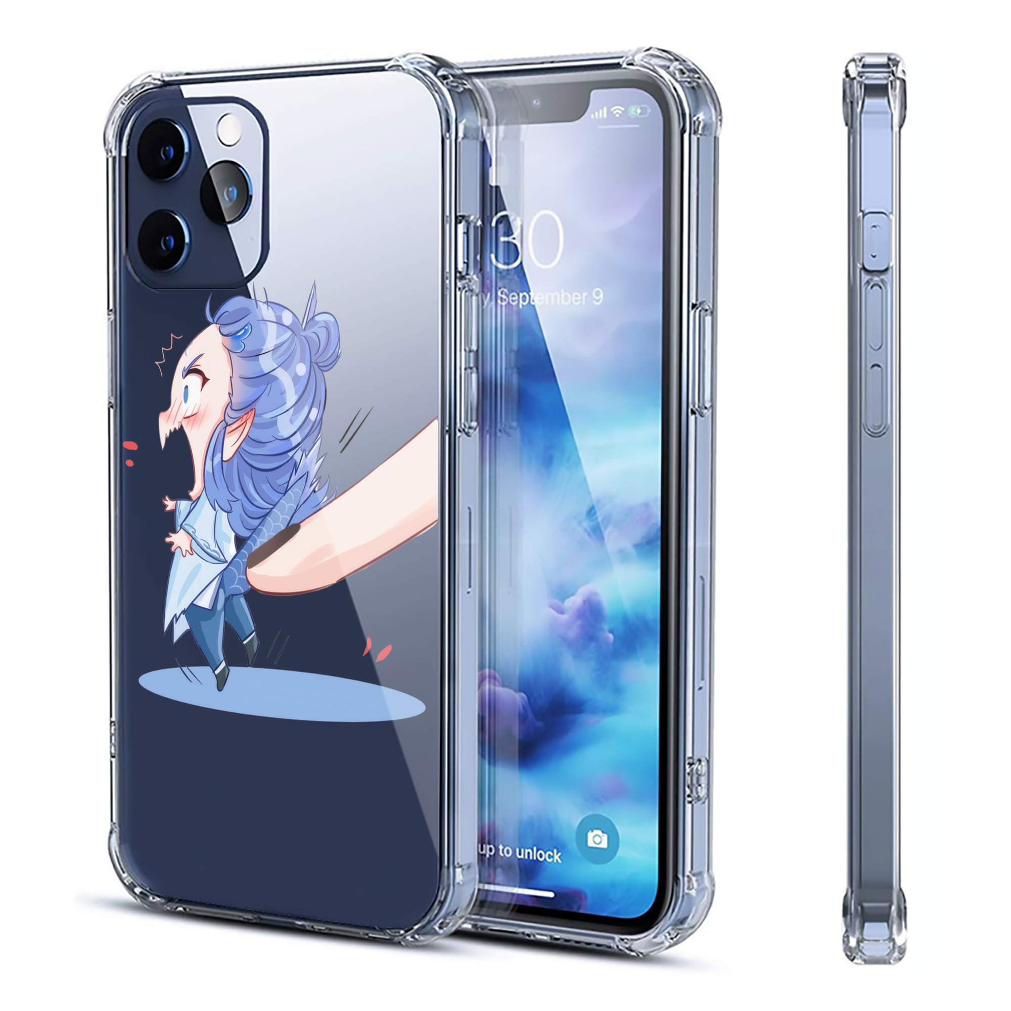 （画像用） Ne Zha 2 ナタ 魔童の大暴れ 【iPhone 12シリーズ対応】透明スマホケース（クリアソフトケース）